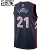 Dres Philadelphia 76ers Joel Embiid Nike 2023-24 City Edition Navy Swingman - Dječji